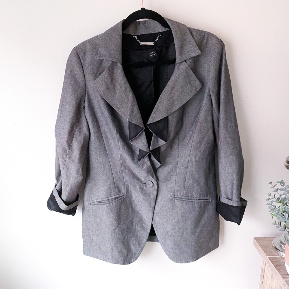 WH|BM GREY BLAZER